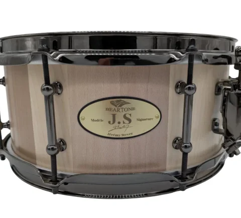 Caisse claire série pro signature JS 12′′ érable rouge et blanc
