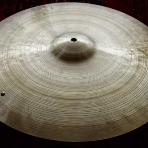 18 paper thin cymbal 070526 - 3 rivets - 1240g